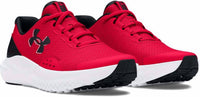UNDER ARMOUR Boy's Surge 4 Running Shoes in red black white - kids' sneaker
