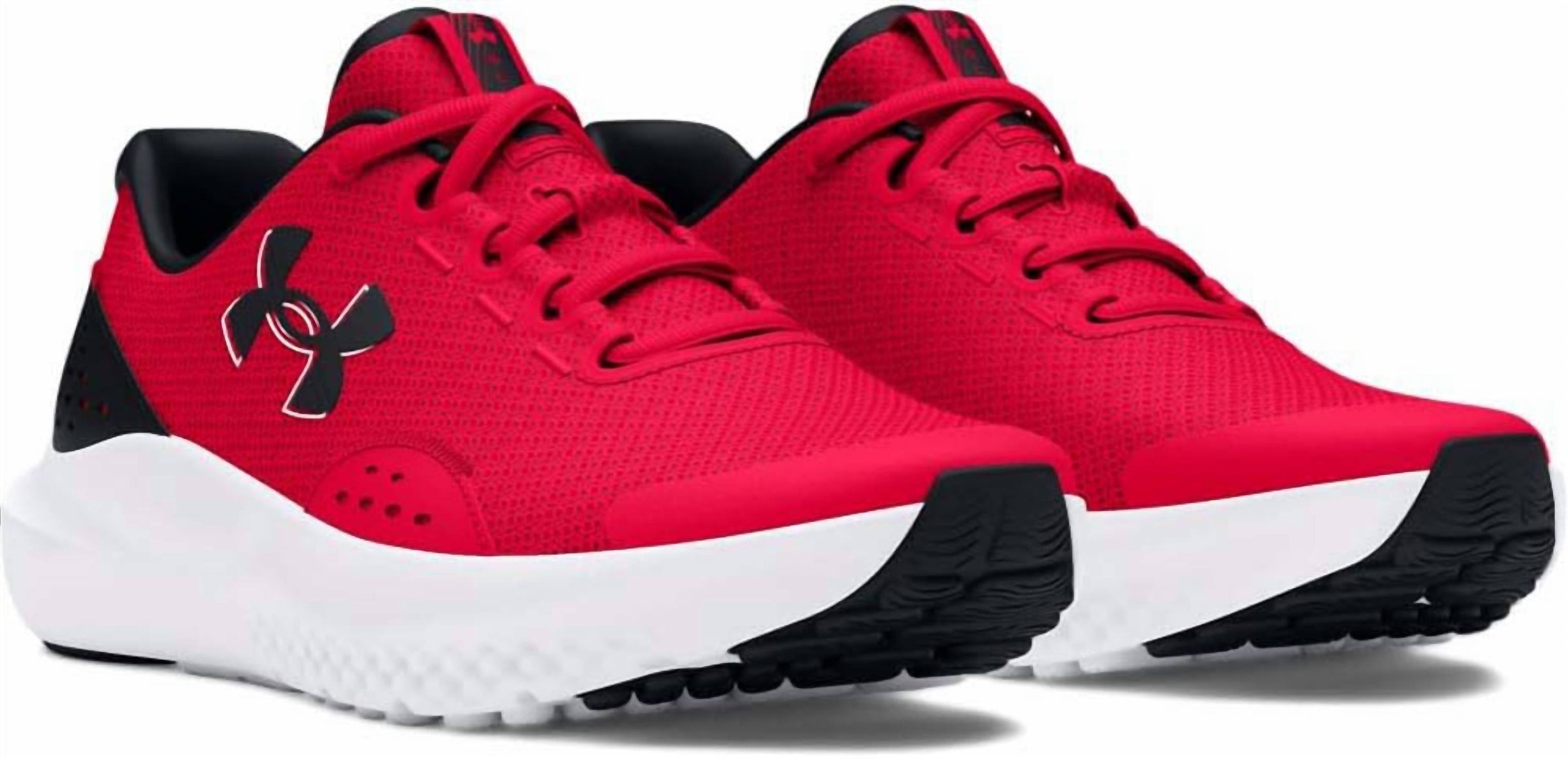 UNDER ARMOUR Boy's Surge 4 Running Shoes in red black white - kids' sneaker
