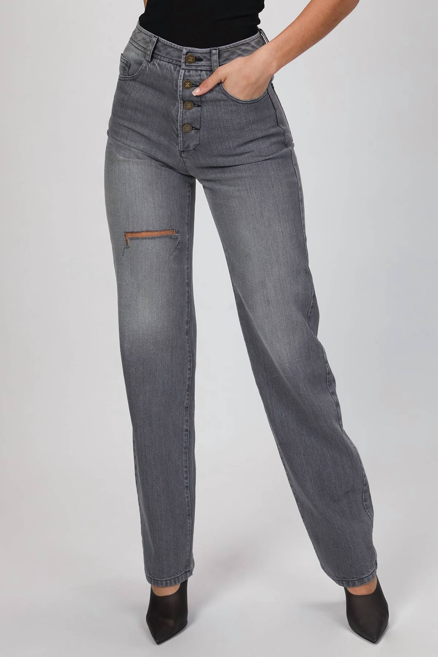 VINTAGE CUT DENIM PANTS