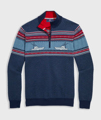 Vineyard Vines - Men's Fishing Fair Isle Quarter-zip Pullover