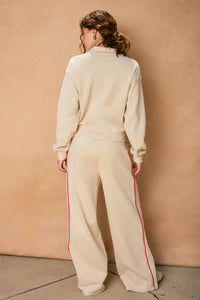 Dress Forum - Track Stripe Wide Leg Sweatpants