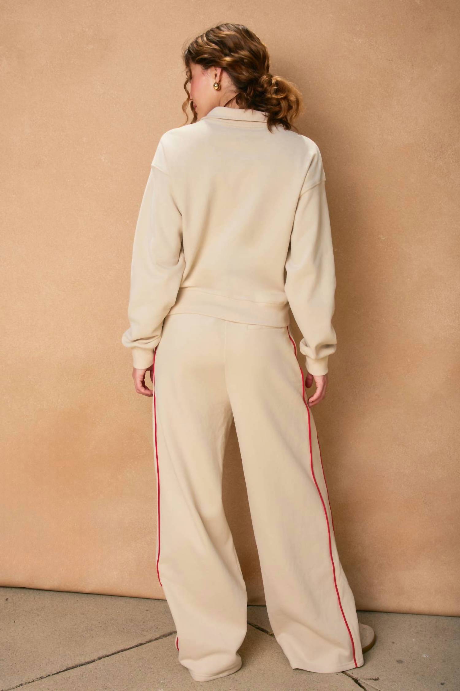 Dress Forum - Track Stripe Wide Leg Sweatpants
