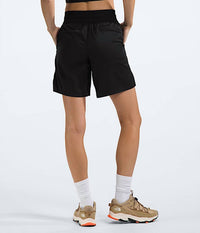 THE NORTH FACE Aphrodite Motion Bermuda Short in black - women's shorts - detail view