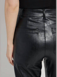 Lysse - Hi Waist Vegan Leather Wide Leg Pant