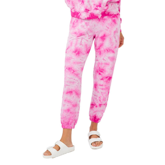 Monrow - CRYSTAL TIE DYE BOYFRIEND SWEATS