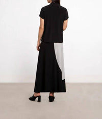 Sympli - Colour Block A-line Skirt