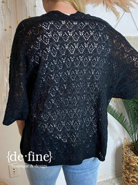 Ee:Some - Summer Cardigan With Diamond Pattern