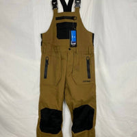 Gsou Snow Men’s Relaxed Fit Snow Bibs With Knee Reinforcements in brown - men's pants
