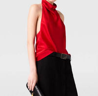 Stella Mccartney - Satin Halterneck Top