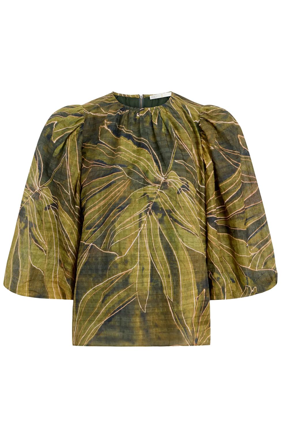 Marie Oliver Harly Top in canopy - women's blouse - view 6