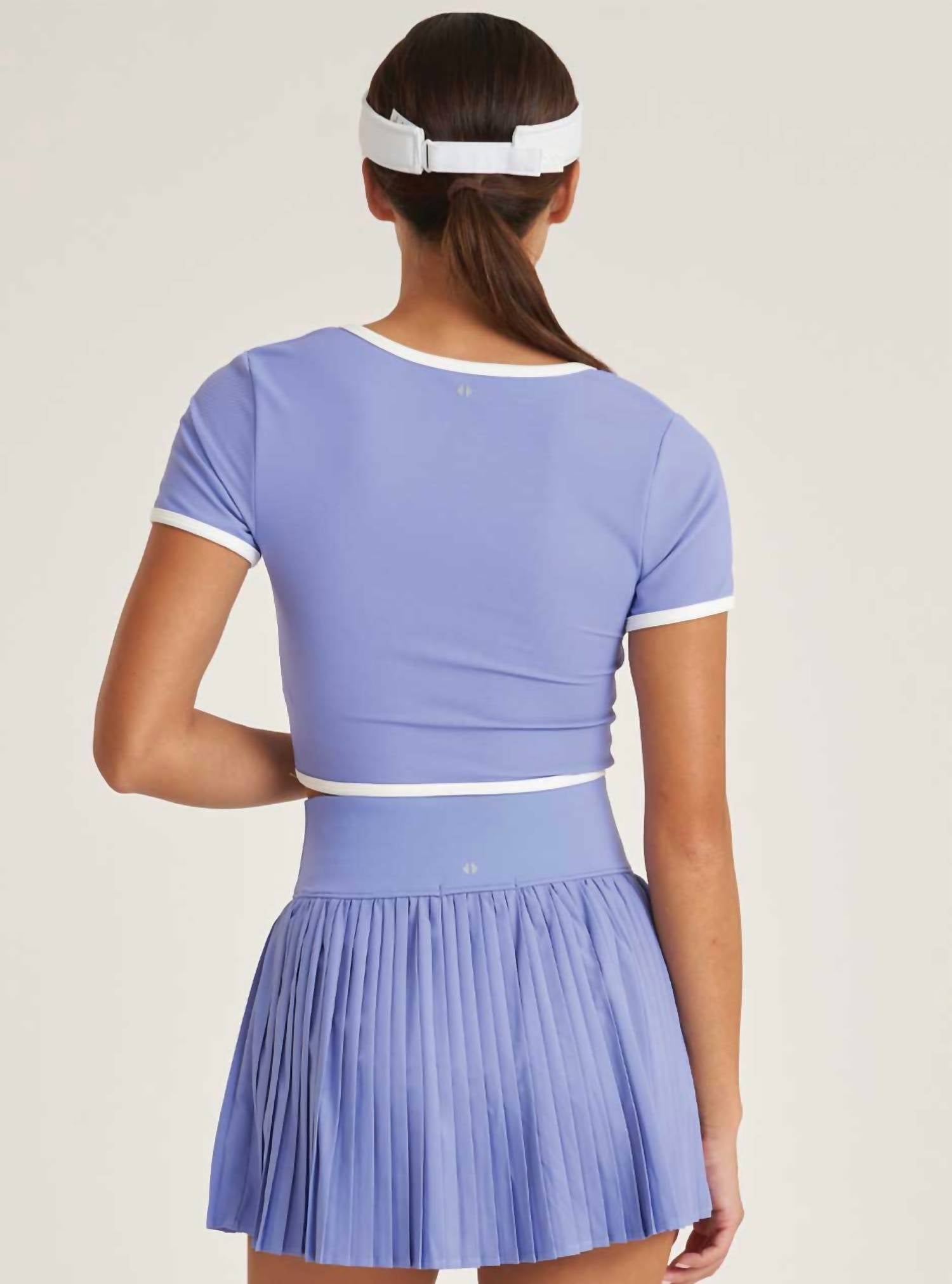 Thrive Societe - Refine Notch Neck Cropped Tee