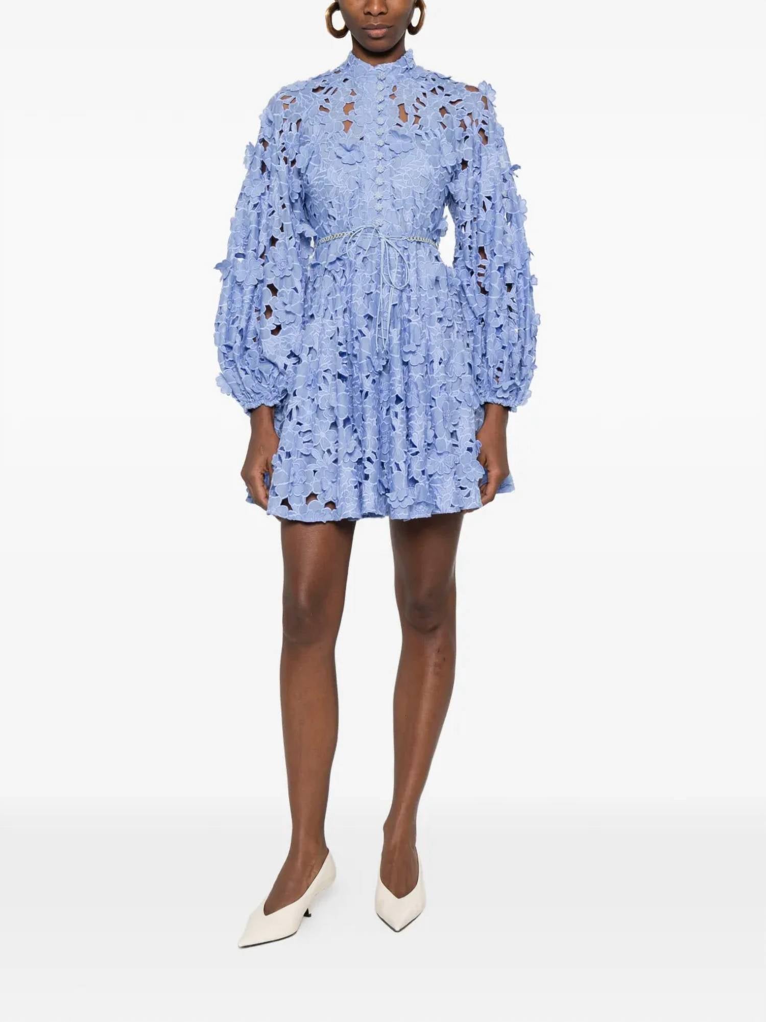 Zimmermann - Patience Long Sleeve Mini Dress