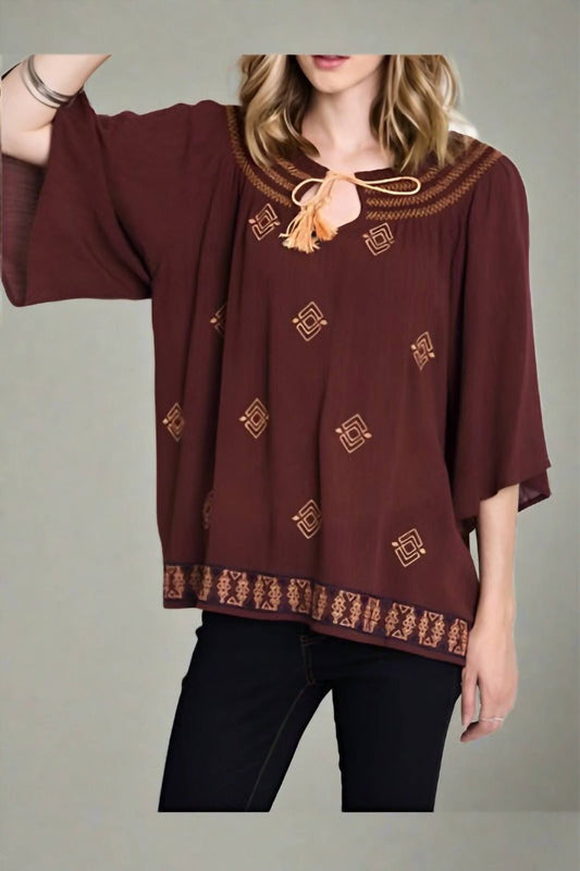 Umgee - Geometric Blouse