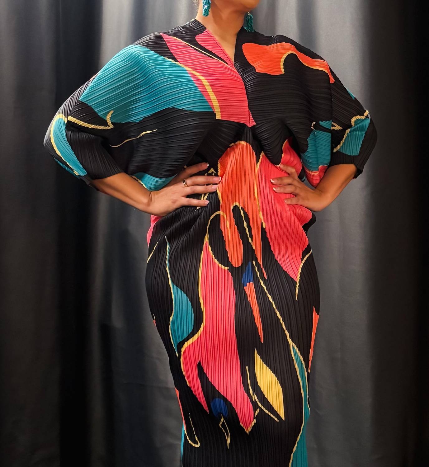 Dorcas - Sunset Swirl Dress