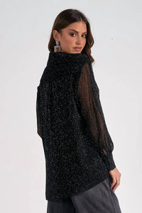 Elan - Sparkle Long Sleeve Top