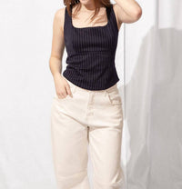 Skies Are Blue - Ella Pinstripe Top