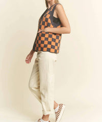 Jade By Jane - Sleeveless V-neck Button Down Vest