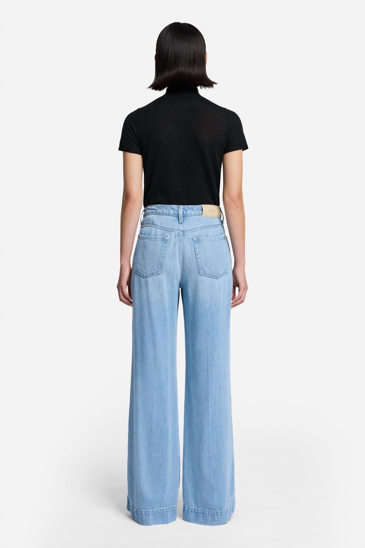 7 For All Mankind Modem Dojo Tailorless Jean in storm - women's jeans - detail view