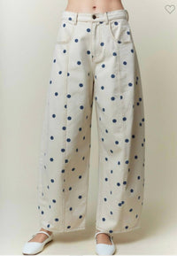Peach Love - Simply Spotted Denim Pants
