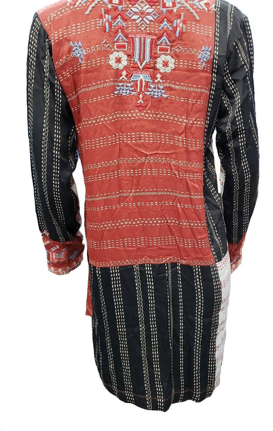 Johnny Was - Women's Patchwork Satin Blouse