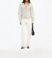 Rotate - Loose Fit Laced Jeans