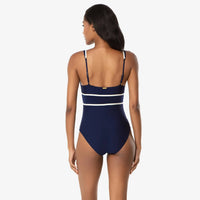Helen Jon - Plunge Front Tie One-piece