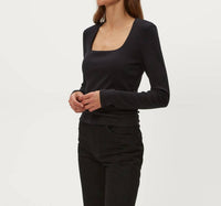 Michael Stars - Sarah Square Neck Long Sleeve Top