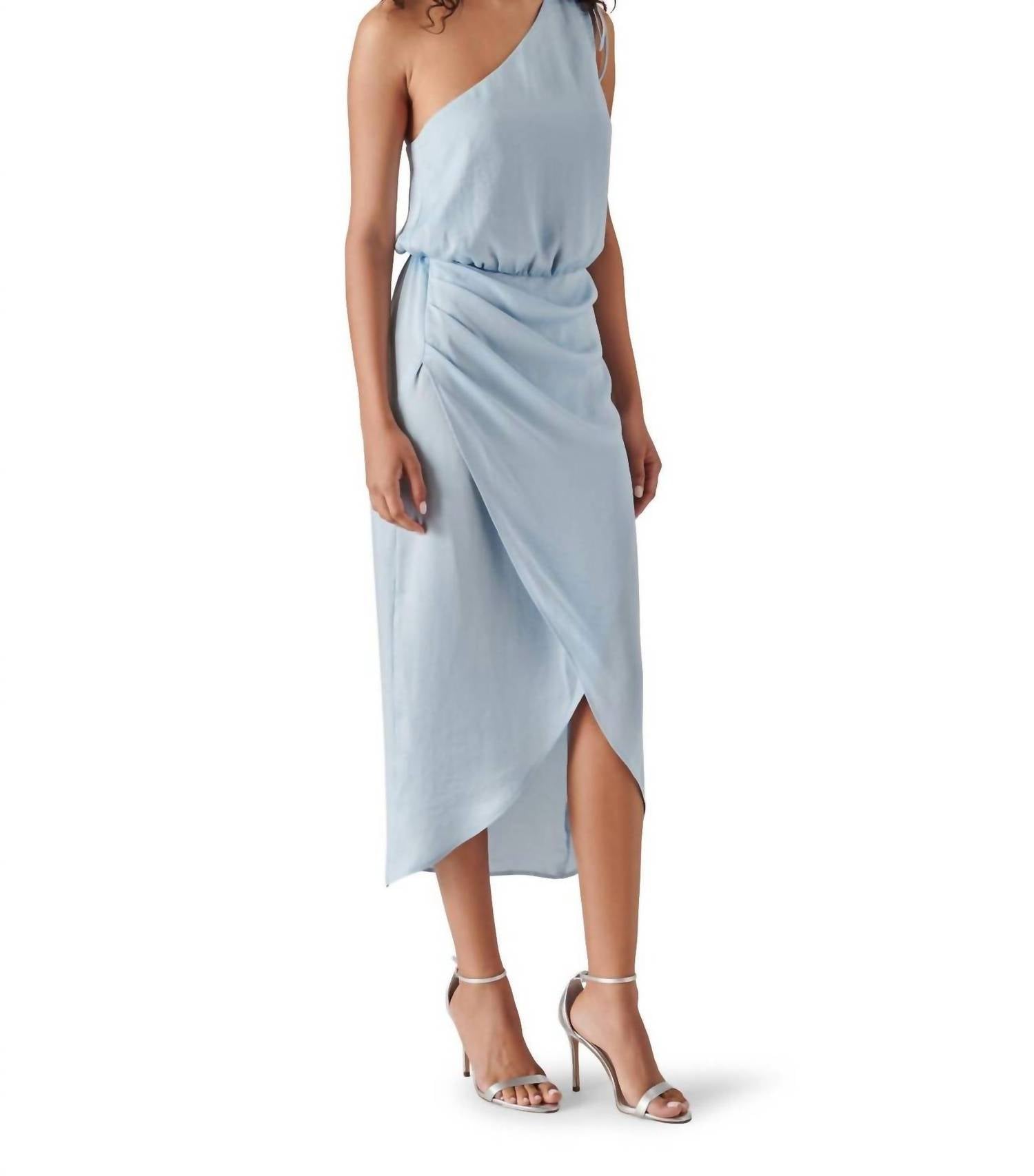 STEVE MADDEN Adele Dress in sky blue - women's dress - detail view