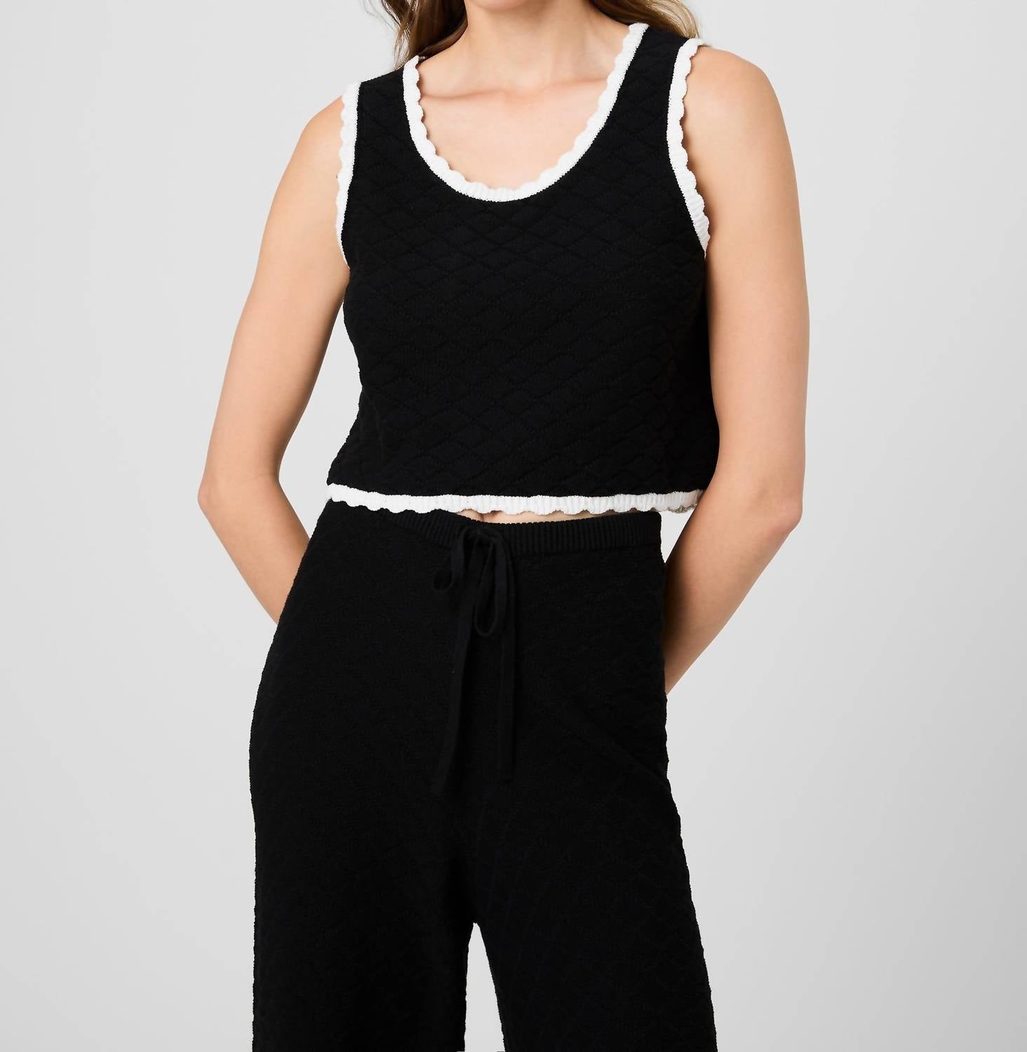 French Connection - Teddy Diamond Knit Camisoles