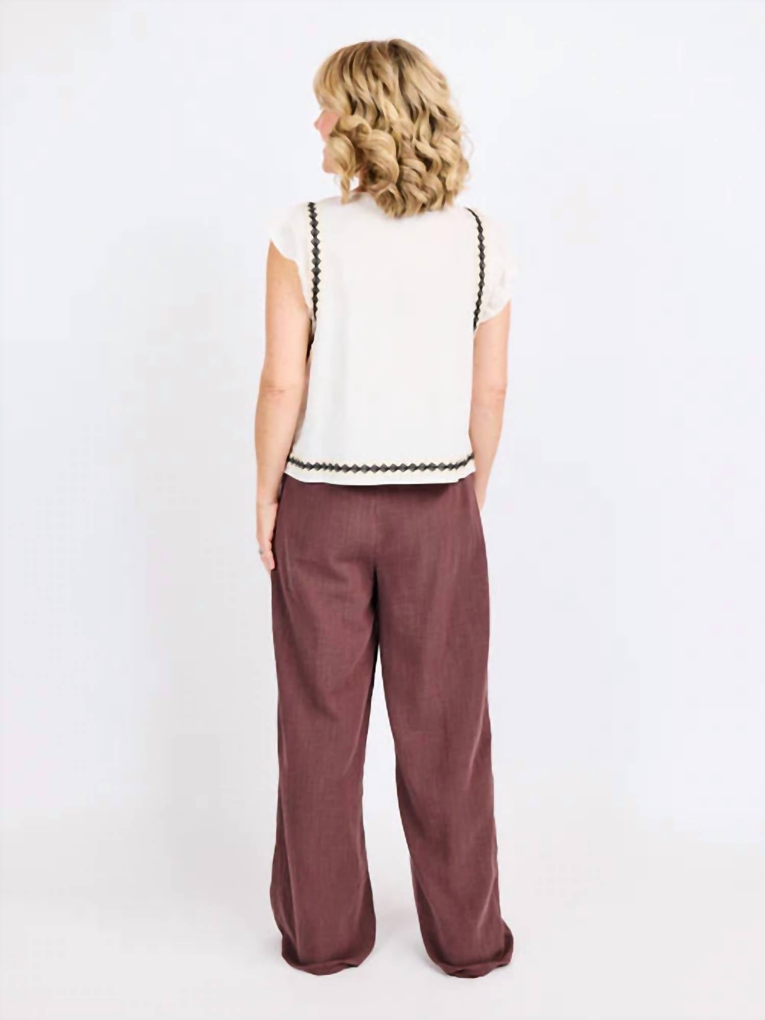 Sadie & Sage - Memory Lane Ruffle Top