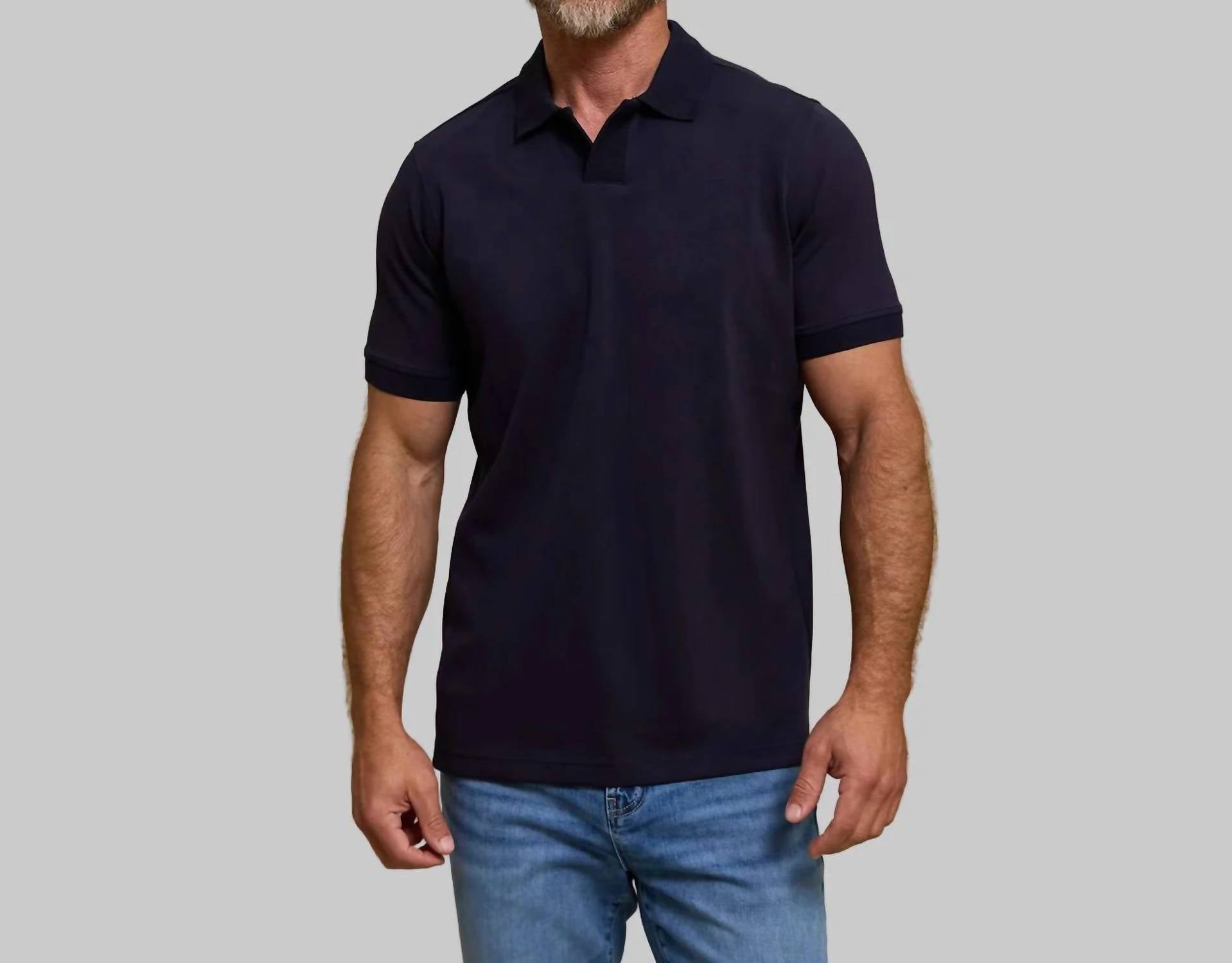 Rye51 - Yates Sand Washed Double Knit Short Sleeve Polo