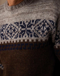 The Normal Brand - Men's Fair Isle Crew Sweater