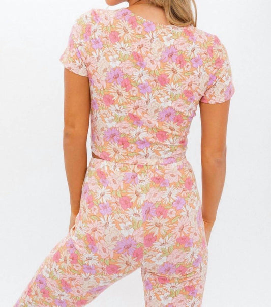 Le Lis - Floral Print Ruched Top