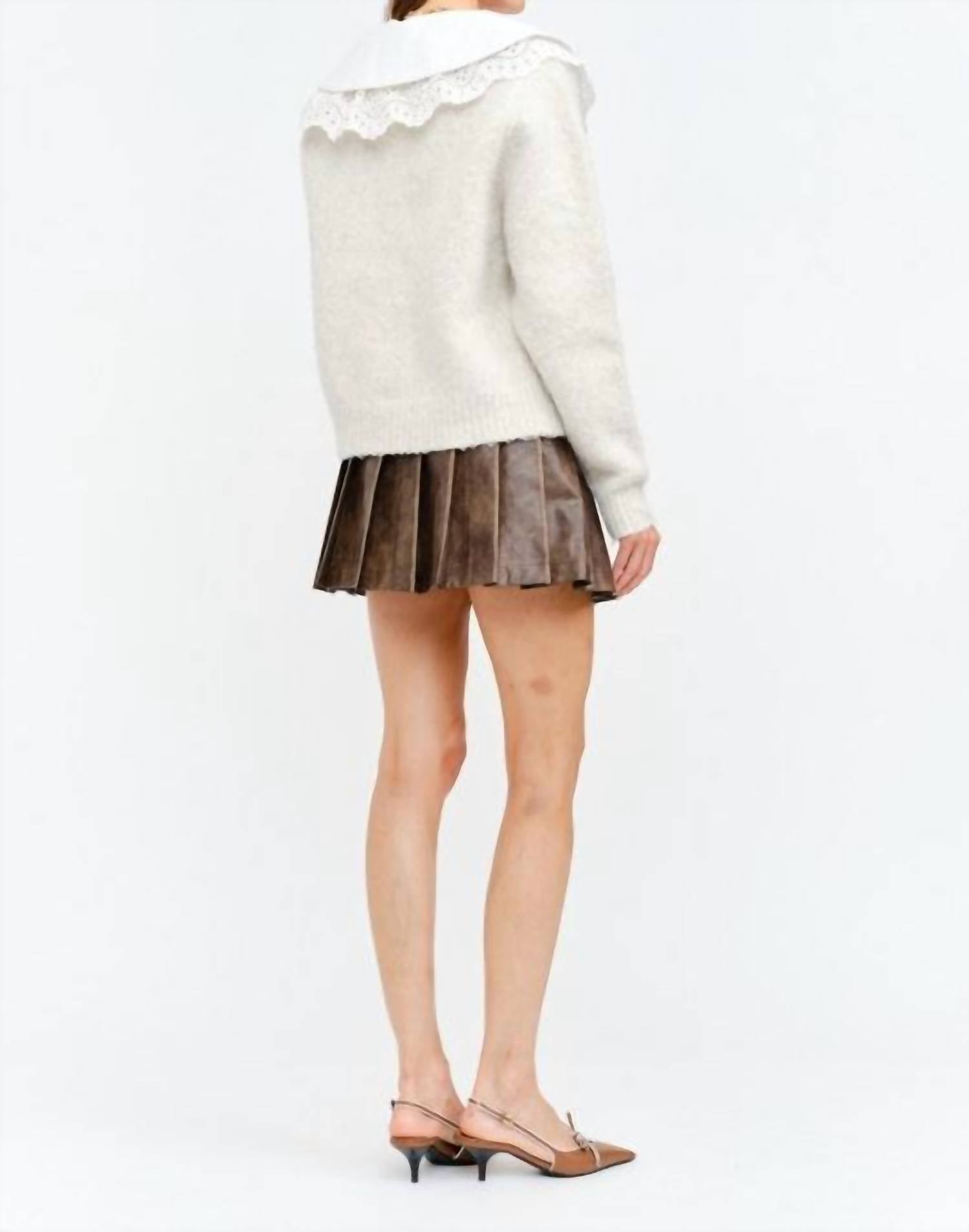 Sofie The Label - Dahlia Knit Peter Pan Collar Buttoned Cardigan