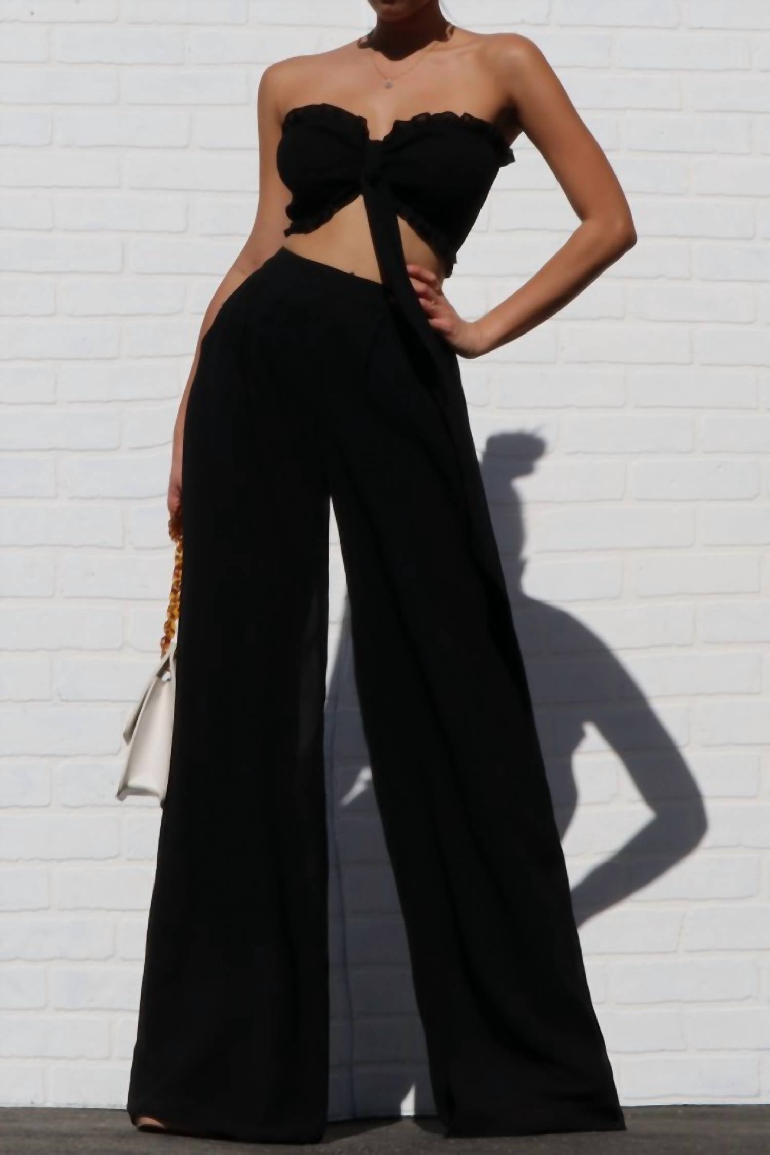 Dress Day - Alana Strapless Top And Pants Set