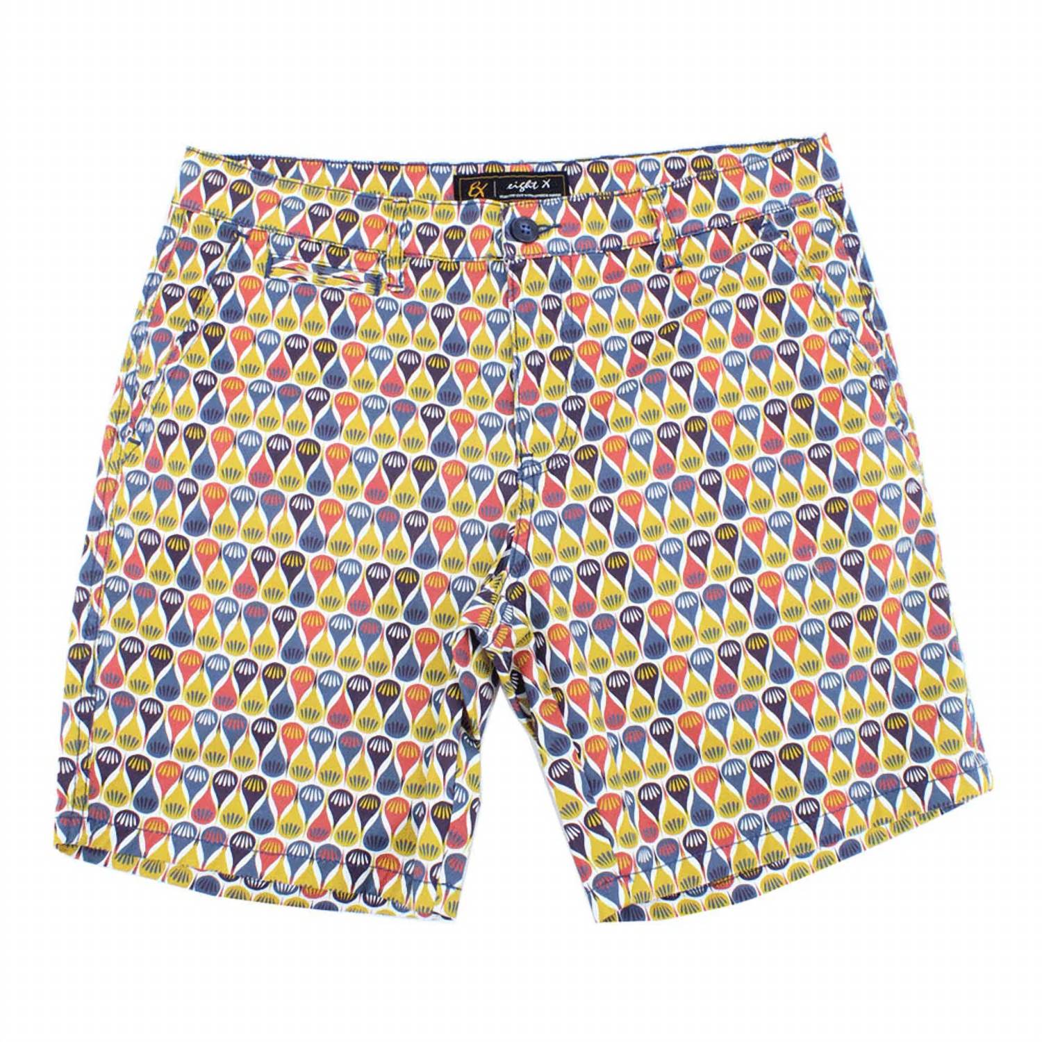 Eight X - Men's Retro Print Colorful Shorts