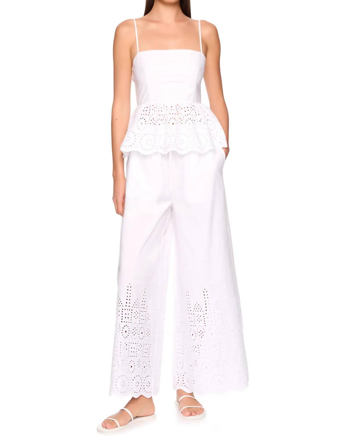 Susana Monaco - Embroidered Wide Leg Pants