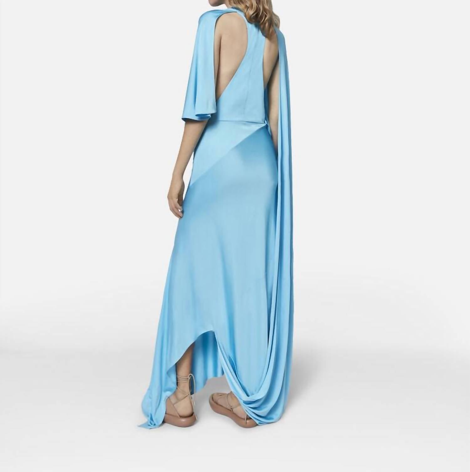 Stella Mccartney - Asymmetric Cape Sleeve Dress