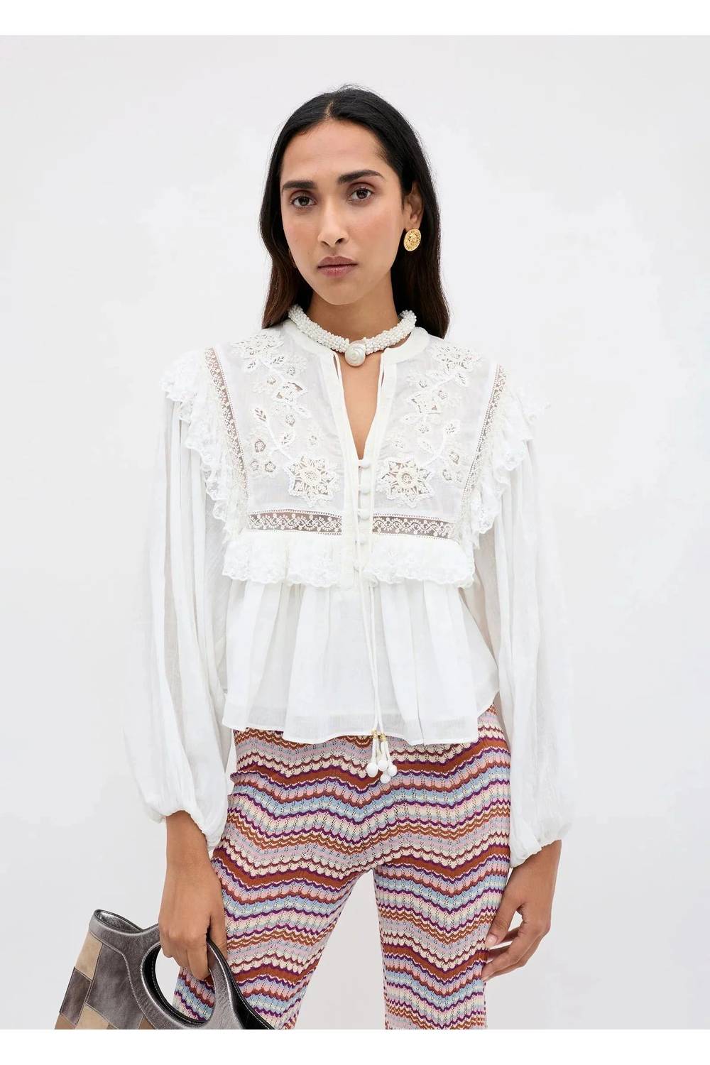 Rixo - Lilly Embroidery Diann Top