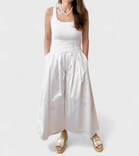 Psophia - Palazzo Pants With Drawstring Waist