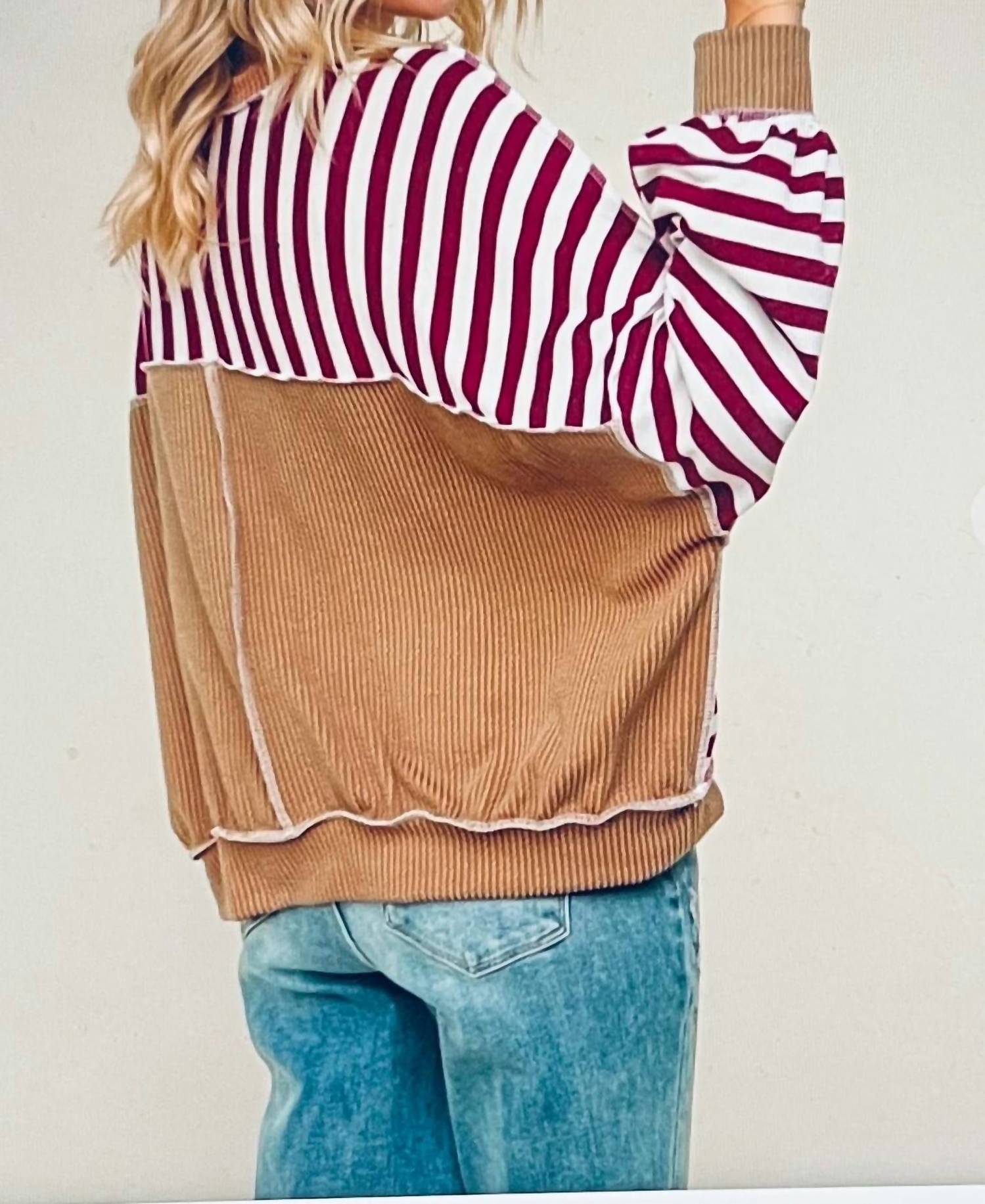 Haptics - Oversized Long Sleeve Crew Sweater
