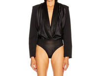 Alexander Wang - Tuxedo Hybrid Bodysuit