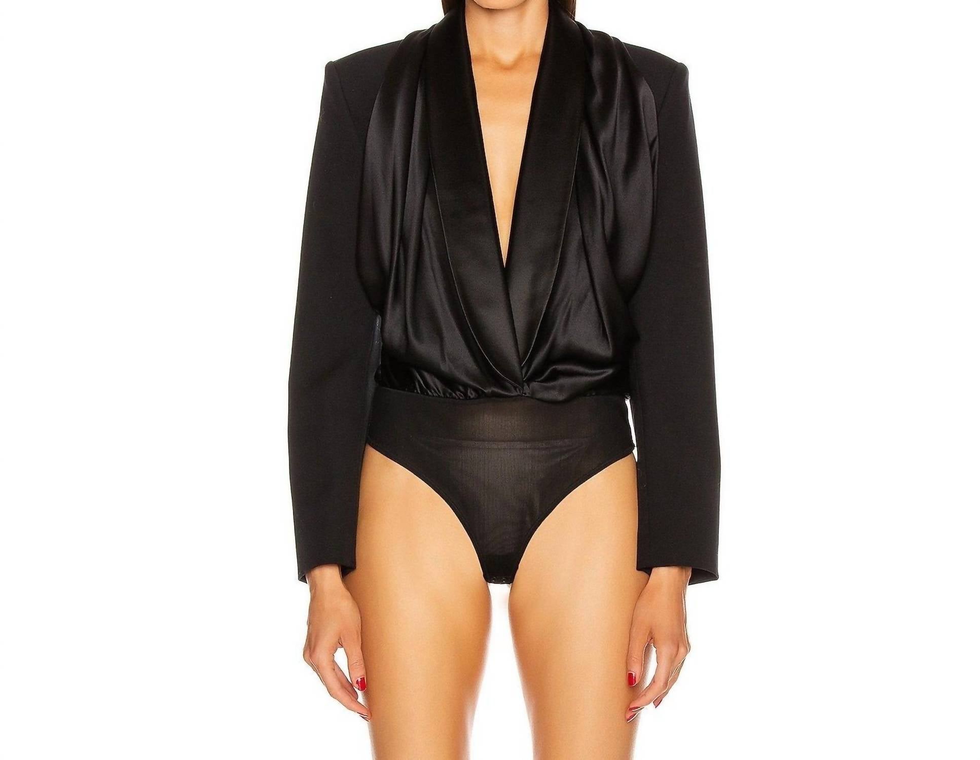 Alexander Wang - Tuxedo Hybrid Bodysuit