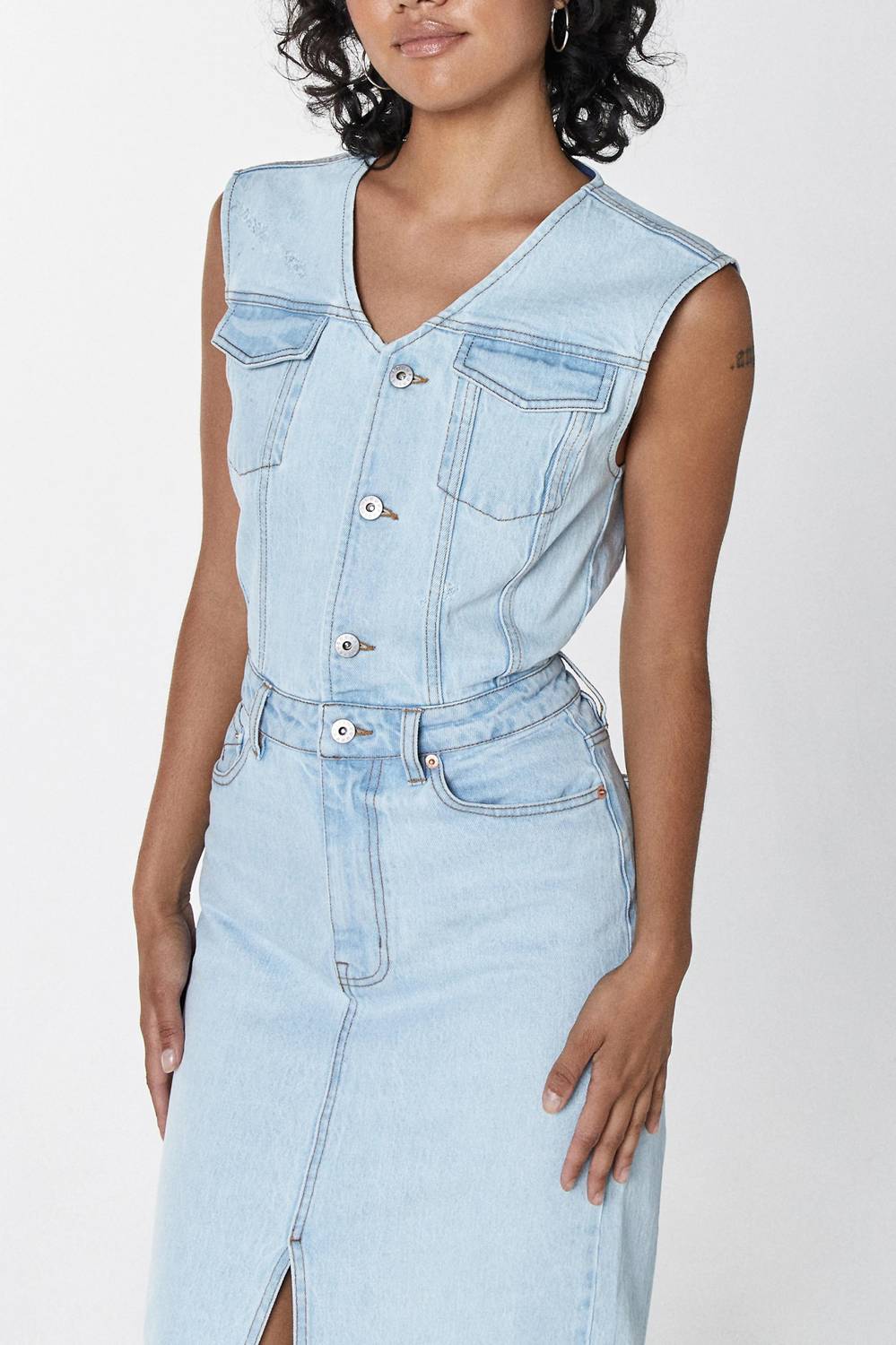 Unpublished - Wyatt Denim Maxi Dress