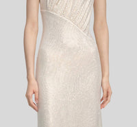 Self-Portrait - Rhinestone Cut Out Midi Dress