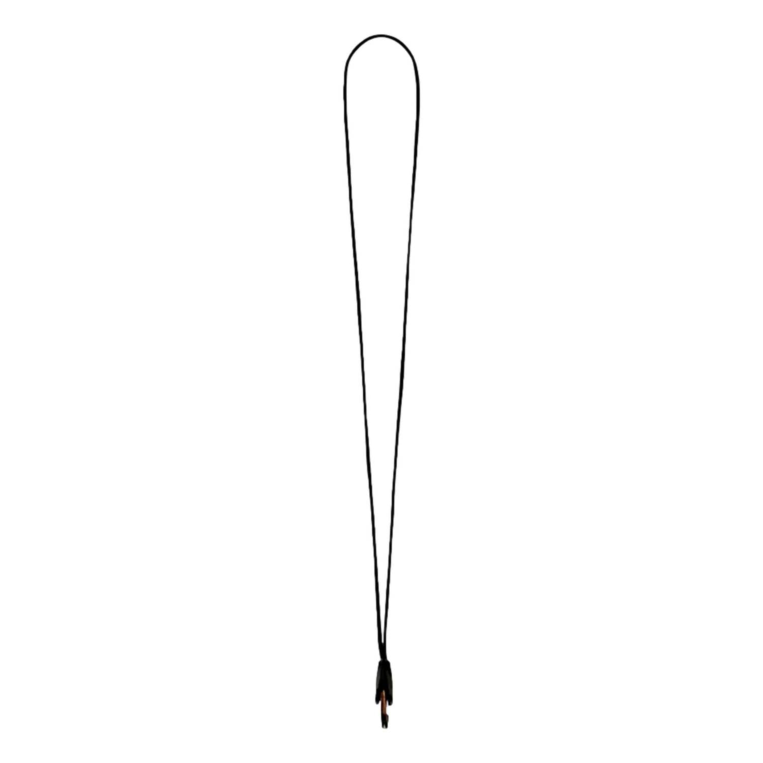 Saint Laurent - Women's Patent Leather Heart Keyring Necklace