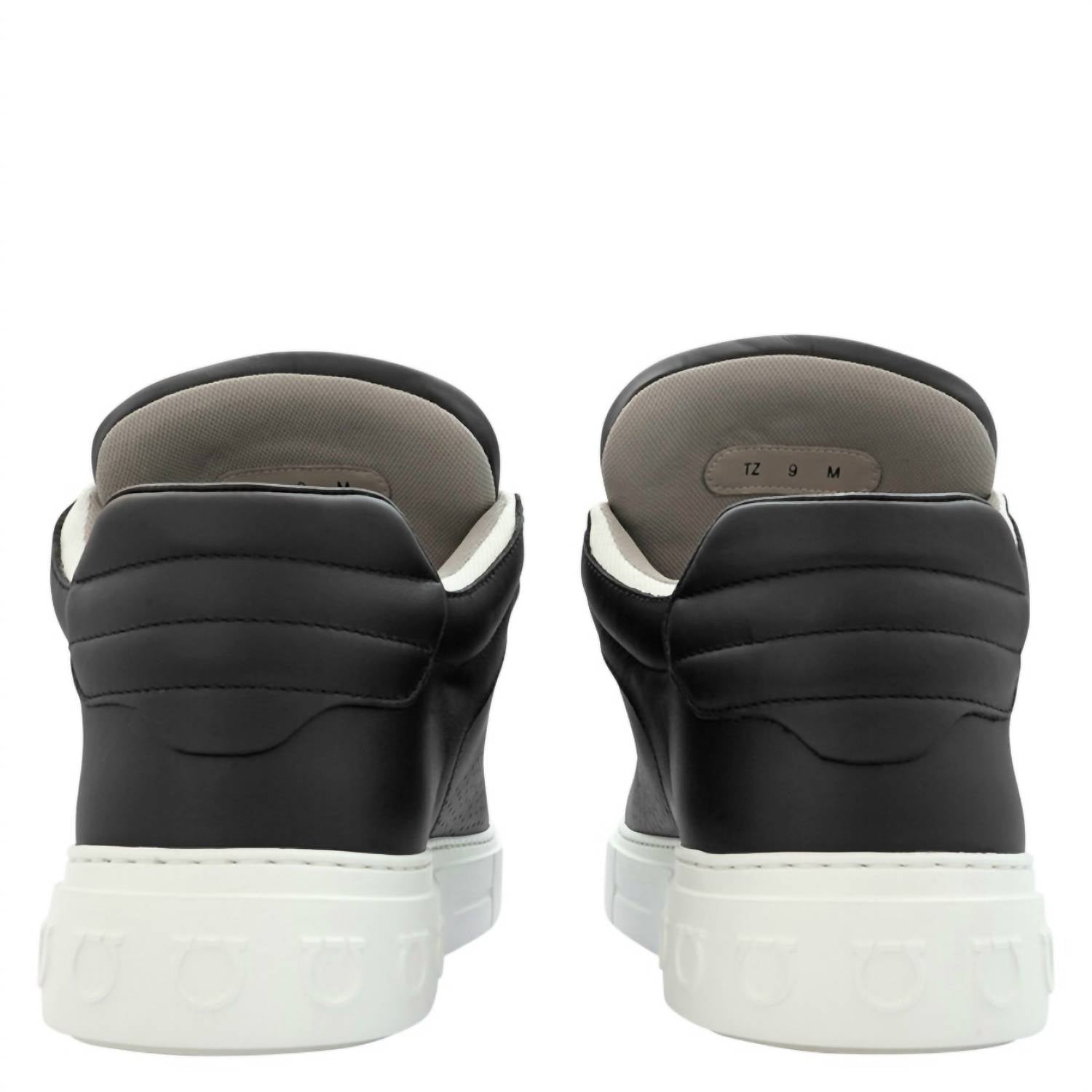 Salvatore Ferragamo - Men's Gancini High-top Calf Leather Sneakers