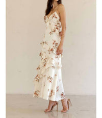 Storia - Floral Ruffle Maxi Dress