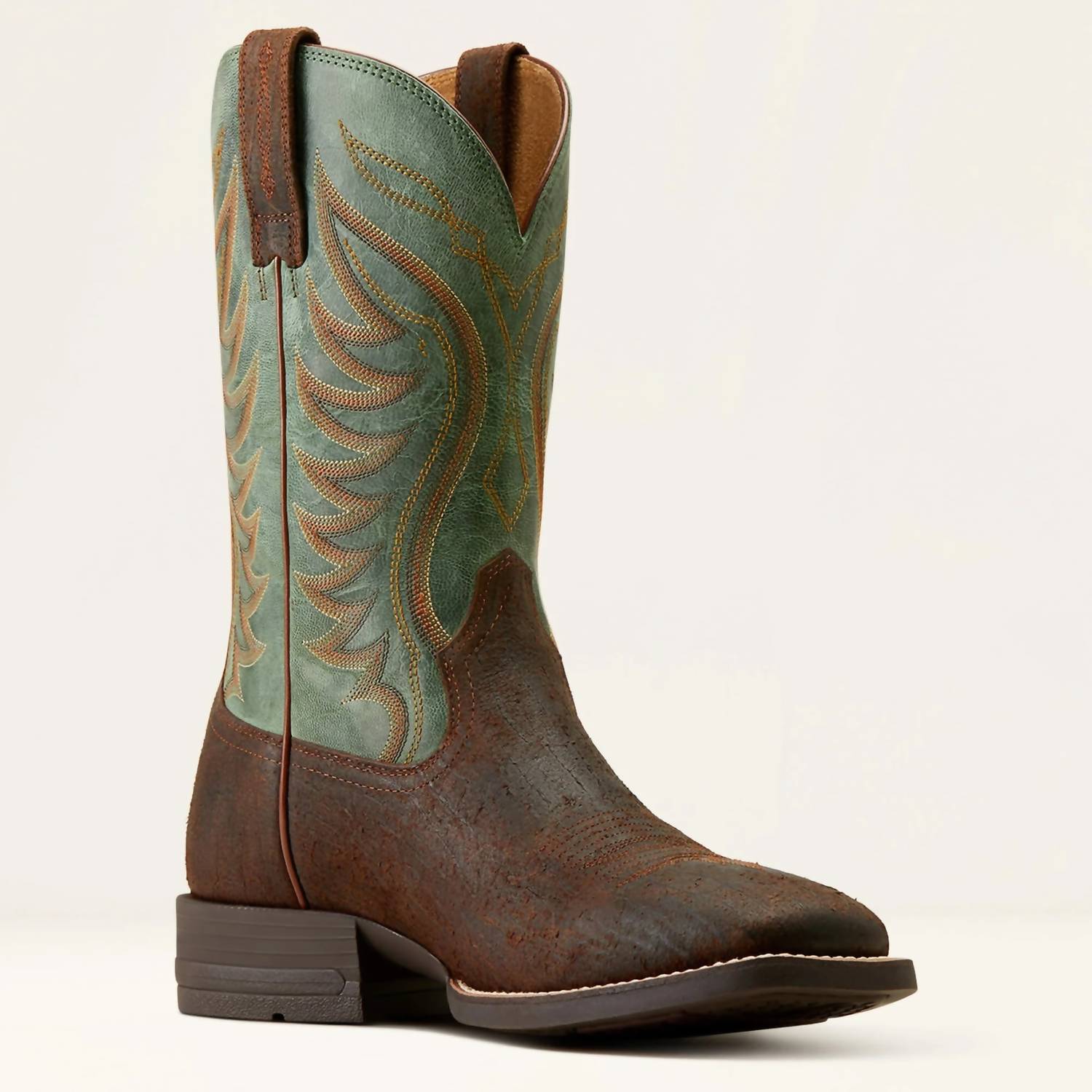 ARIAT Men's Amos Western Boot in rockweed brown - men's boots - view 4