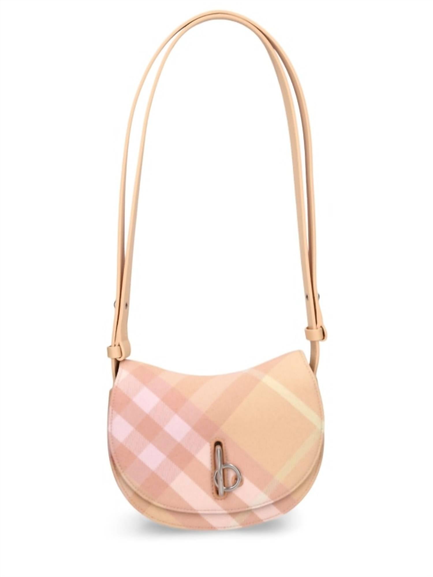 Burberry - Women's Mini Check Rocking Horse Crossbody Bag